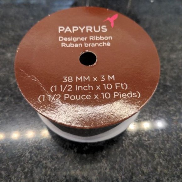 PAPYRUS Party Holiday Paper Destiny Craft Ribbon lot of 3 silver lace gold pink - Picture 2 of 8